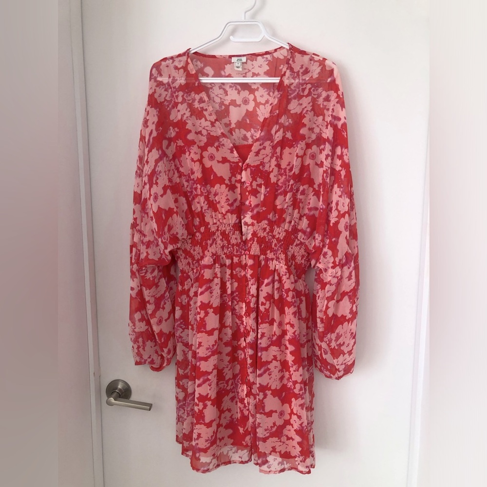 River Island dress. Red and white. Fits xlarge